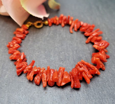 Altes koralle armband - armband, rot