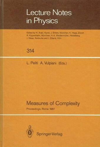 Measures of complexity - -,