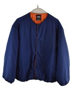 ZARA blaue wattierte Jacke Gr
