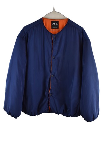 Zara blaue wattierte jacke - zara,