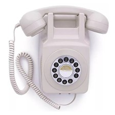 GPO 746 Retro Wandtelefon beige Schnurgebunden Drucktasten Festnetz