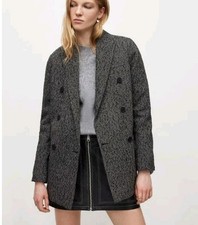 ALLSAINTS Wollblazer Blazer Wolle 'Astrid' grau 345€ Gr. M 38 