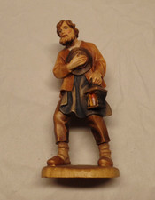 Heimatliche Krippe mit Sockel, Josef geschnitzt, 12 cm, neuwertig