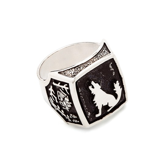 Silber ring wolf - silber,