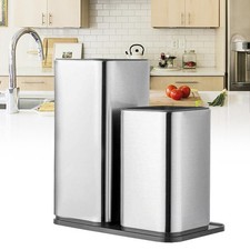 Einzigartiges Messerblock Ohne Messer Universal Edelstahl 2 in 1 Speicherdesign!