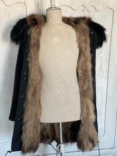 Parka mit pelz echtpelzfutter - parka,
