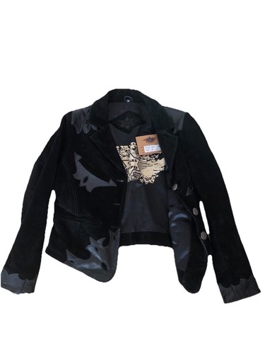 Jacke country schwarz leder - jacke,
