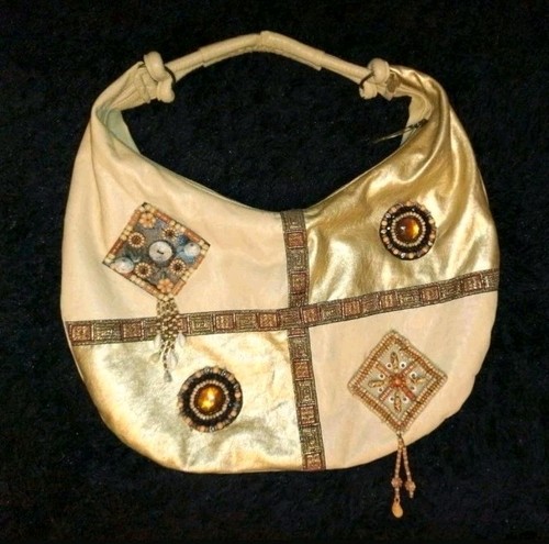 Handtasche bag gold perlen - handtasche,,