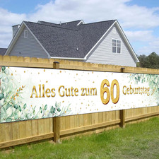 60 Geburtstag Banner Grün