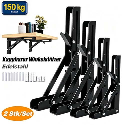 Klappkonsole echt edelstahl - 2x,