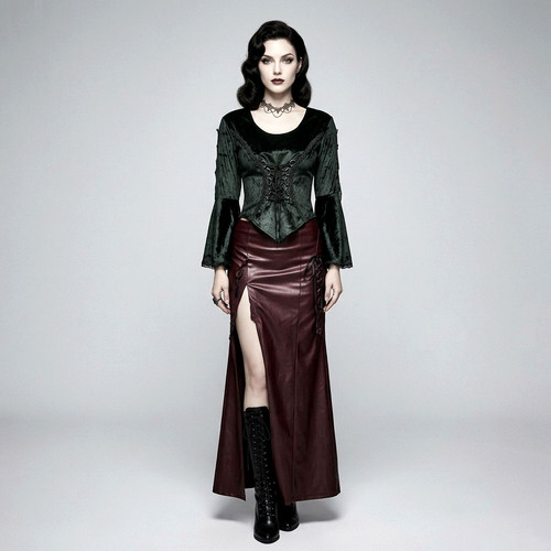 Velvet blouse bodice - ,