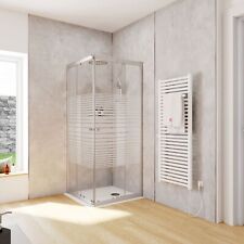 Duschkabine Eckeinstieg Schiebetür Duschabtrennung Dusche 90x90 80x80 75x75 Glas