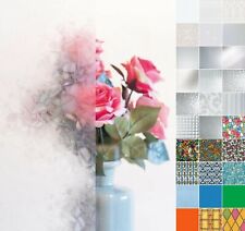 4,43€/m² Fensterfolie Glasdekorfolie Sichtschutz Milchglas bunt selbstklebend