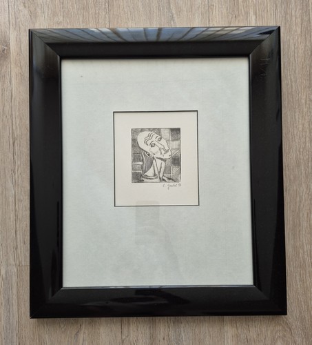 Original-Bleistift-Radierung