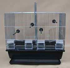 Vogelkäfig 54x39x47cm Wellensittich Vogelbauer Kanarien Käfig Wellensittichkäfig