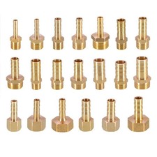 Messing Gerade AG / IG Gewinde x Schlauchanschluss Wasser Luft Schlauchverbinder