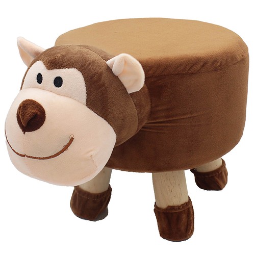 Affe tier pouffe holz - affe,