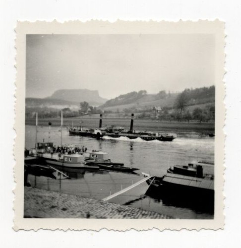 Altes foto elbedampfer - foto,