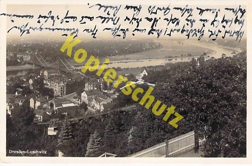 Dresden loschwitz panorama - ak,