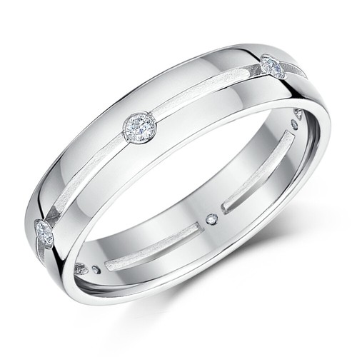 9ct weißgold 12ct - 0.12ct, diamant