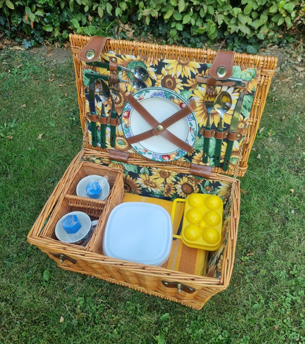 Picknickkorb korb aus - picknickkorb, weide