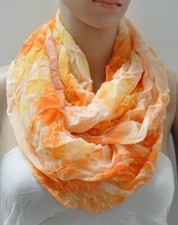 Seide Tuch Loop Schal Halstuch Schals Rundschal Schlauchschal Tücher Damenschal 