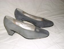 VINTAGE LE BABE® PUMPS DAMENSCHUHE PARTY FREIZEIT ABENDSCHUHE GRAU Gr.6