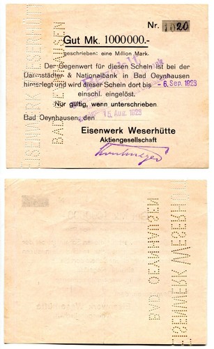 Bad oeynhausen million mark - oeynhausen,