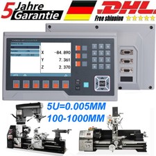 2 3 Achsen Digitalanzeige DRO 5µm TTL lineare Skala Scale Fräsdrehmaschine CNC
