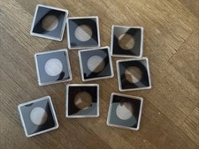 9 Quadrum Münzkapseln von Leuchtturm, 28mm