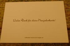 Neujahrskarte Gagkarte für