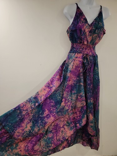 Seide kleid maxi fee vintage - kleid,