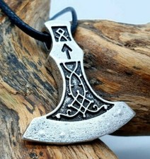 Thorshammer Wikingeraxt Odal Rune K1.21 Wikinger TYR Tiwaz Schmuck Mittelalter 