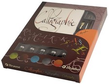 J.Herbin Kalligraphie-Set Geschenkebox mit Federhalter Federn Tintenflakons 149B