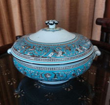 Wedgwood. Gemüseterrine. Florentine Türkis Kollektion. I.W Neuwertig