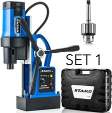 Magnetbohrmaschine 1980W Bohrmaschine FI 80 mm Gewindebohrmaschine MK3/MK2[SET1]