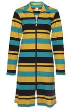 Nanso kurzer Hausmantel Länge 95 cm Reißverschluss leichter Mantel Modal