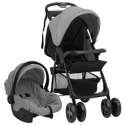 Kinderwagen hellgrau - 3-in-1,
