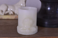 ?? Elambia LED flammenlose Echtwachs Kerze 3D-Motiv Engel Timerfunktion 9,5 cm