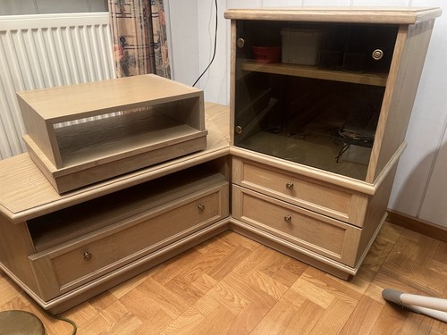 Eckschrank holz eiche hell - holz,