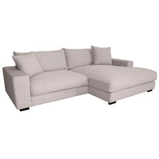 Ecksofa - dove - Cord - Recamiere rechts Sofa Wohnlandschaft Couch