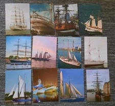 12 Postkarten Schiffe 