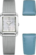 CITIZEN Damen Armbanduhr Eco-Drive Solar Milanaisearmband Wechselband 239,00