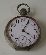 Antike große Taschenuhr 8 Tage Werk vor 1945