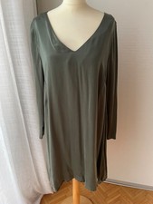 American Vintage, Kleid, Langarm, grün, L, Cupro, rückseitig geknöpft, gebraucht