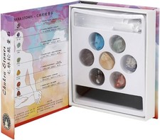 7 Chakra Heilenergie Stein mit Gipsturm Set für Meditation/UK