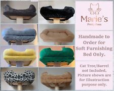 ALLE FARBEN QUADRATISCHE elastische Abdeckung Kuschelbett zum Befestigen auf jeder Plattform Katzenbaum