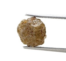 Groß Earthmine Diamant 2.81ct Gelblich Grau Funkelnde Natur Irregular Form Gif