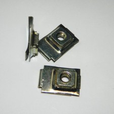 M5-M6 Clips Stahl weiss/gelb