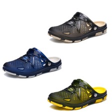 JACKSHIBO Herren Wasserschuhe Clogs Pantoletten Sandalen Hausschuhe Gartenschuhe